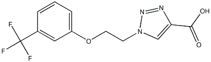 1-{2-[3-(trifluoromethyl)phenoxy]ethyl}-1H-1,2,3-triazole-4-carboxylic acid Structure
