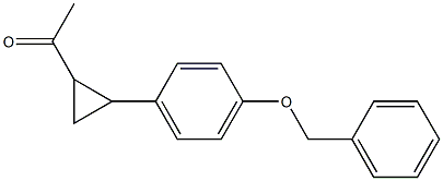 1-{2-[4-(benzyloxy)phenyl]cyclopropyl}ethan-1-one Structure