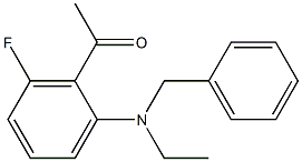 1-{2-[benzyl(ethyl)amino]-6-fluorophenyl}ethan-1-one Structure