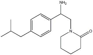 1-{2-amino-2-[4-(2-methylpropyl)phenyl]ethyl}piperidin-2-one Structure