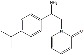 1-{2-amino-2-[4-(propan-2-yl)phenyl]ethyl}-1,2-dihydropyridin-2-one 구조식 이미지