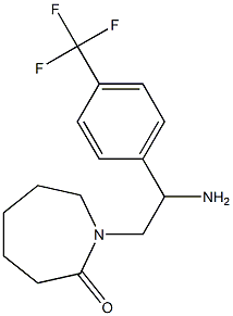 1-{2-amino-2-[4-(trifluoromethyl)phenyl]ethyl}azepan-2-one Structure
