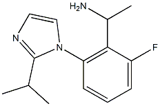 1-{2-fluoro-6-[2-(propan-2-yl)-1H-imidazol-1-yl]phenyl}ethan-1-amine 구조식 이미지