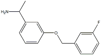 1-{3-[(3-fluorobenzyl)oxy]phenyl}ethanamine 구조식 이미지