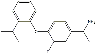 1-{3-fluoro-4-[2-(propan-2-yl)phenoxy]phenyl}ethan-1-amine 구조식 이미지