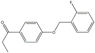 1-{4-[(2-fluorophenyl)methoxy]phenyl}propan-1-one Structure