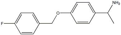 1-{4-[(4-fluorobenzyl)oxy]phenyl}ethanamine Structure