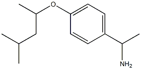 1-{4-[(4-methylpentan-2-yl)oxy]phenyl}ethan-1-amine Structure