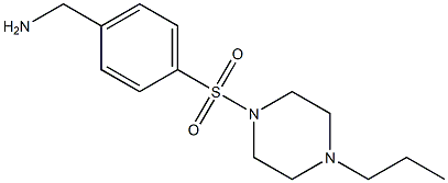 1-{4-[(4-propylpiperazin-1-yl)sulfonyl]phenyl}methanamine Structure