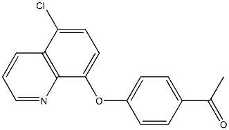 1-{4-[(5-chloroquinolin-8-yl)oxy]phenyl}ethan-1-one Structure