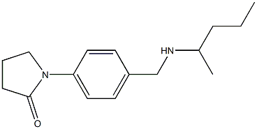 1-{4-[(pentan-2-ylamino)methyl]phenyl}pyrrolidin-2-one 구조식 이미지