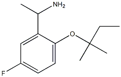 1-{5-fluoro-2-[(2-methylbutan-2-yl)oxy]phenyl}ethan-1-amine 구조식 이미지