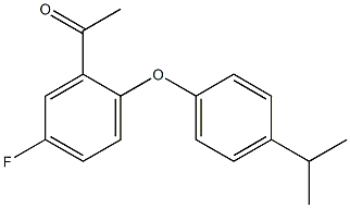 1-{5-fluoro-2-[4-(propan-2-yl)phenoxy]phenyl}ethan-1-one 구조식 이미지