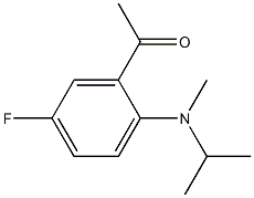 1-{5-fluoro-2-[methyl(propan-2-yl)amino]phenyl}ethan-1-one 구조식 이미지