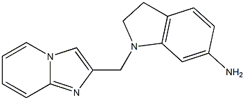 1-{imidazo[1,2-a]pyridin-2-ylmethyl}-2,3-dihydro-1H-indol-6-amine Structure