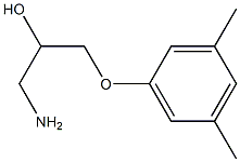 1-amino-3-(3,5-dimethylphenoxy)propan-2-ol 구조식 이미지