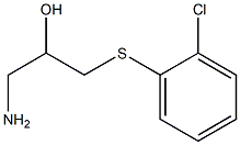 1-amino-3-[(2-chlorophenyl)sulfanyl]propan-2-ol 구조식 이미지