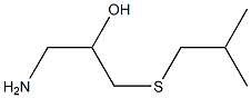 1-amino-3-[(2-methylpropyl)sulfanyl]propan-2-ol 구조식 이미지