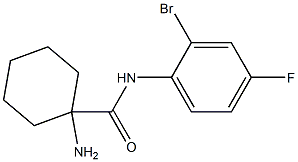 1-amino-N-(2-bromo-4-fluorophenyl)cyclohexane-1-carboxamide 구조식 이미지