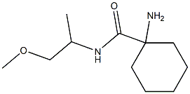 1-amino-N-(2-methoxy-1-methylethyl)cyclohexanecarboxamide Structure