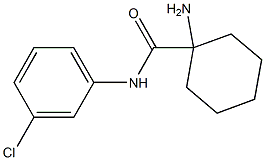 1-amino-N-(3-chlorophenyl)cyclohexanecarboxamide 구조식 이미지