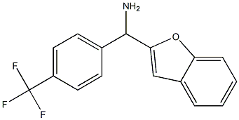 1-benzofuran-2-yl[4-(trifluoromethyl)phenyl]methanamine 구조식 이미지