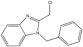 1-benzyl-2-(chloromethyl)-1H-1,3-benzodiazole 구조식 이미지