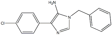 1-benzyl-4-(4-chlorophenyl)-1H-imidazol-5-amine Structure