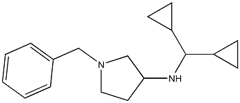 1-benzyl-N-(dicyclopropylmethyl)pyrrolidin-3-amine 구조식 이미지