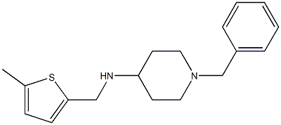 1-benzyl-N-[(5-methylthiophen-2-yl)methyl]piperidin-4-amine 구조식 이미지