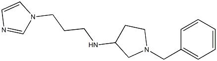 1-benzyl-N-[3-(1H-imidazol-1-yl)propyl]pyrrolidin-3-amine Structure