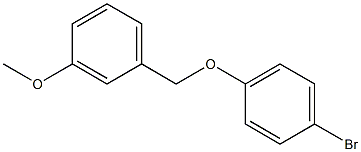 1-bromo-4-[(3-methoxyphenyl)methoxy]benzene 구조식 이미지