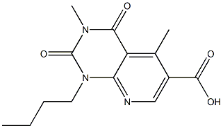 1-butyl-3,5-dimethyl-2,4-dioxo-1H,2H,3H,4H-pyrido[2,3-d]pyrimidine-6-carboxylic acid Structure
