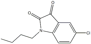 1-butyl-5-chloro-2,3-dihydro-1H-indole-2,3-dione Structure
