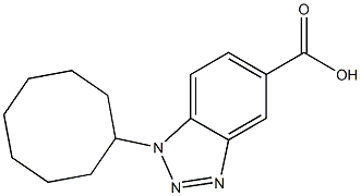 1-cyclooctyl-1H-1,2,3-benzotriazole-5-carboxylic acid Structure