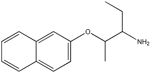 1-ethyl-2-(2-naphthyloxy)propylamine Structure