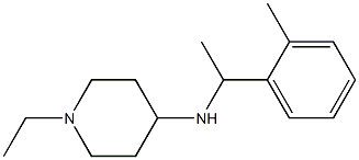 1-ethyl-N-[1-(2-methylphenyl)ethyl]piperidin-4-amine 구조식 이미지