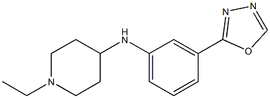 1-ethyl-N-[3-(1,3,4-oxadiazol-2-yl)phenyl]piperidin-4-amine Structure