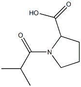 1-isobutyrylpyrrolidine-2-carboxylic acid Structure
