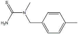 1-methyl-1-[(4-methylphenyl)methyl]thiourea Structure