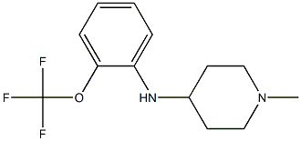 1-methyl-N-[2-(trifluoromethoxy)phenyl]piperidin-4-amine 구조식 이미지