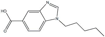 1-pentyl-1H-1,3-benzodiazole-5-carboxylic acid Structure