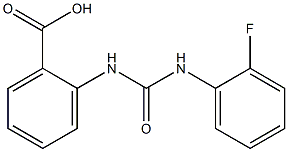 2-({[(2-fluorophenyl)amino]carbonyl}amino)benzoic acid Structure