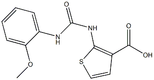 2-({[(2-methoxyphenyl)amino]carbonyl}amino)thiophene-3-carboxylic acid Structure