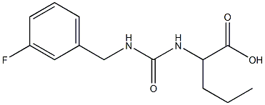 2-({[(3-fluorobenzyl)amino]carbonyl}amino)pentanoic acid Structure