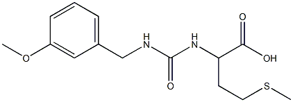 2-({[(3-methoxyphenyl)methyl]carbamoyl}amino)-4-(methylsulfanyl)butanoic acid Structure