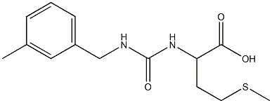 2-({[(3-methylbenzyl)amino]carbonyl}amino)-4-(methylthio)butanoic acid Structure