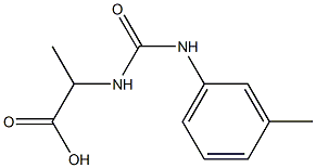 2-({[(3-methylphenyl)amino]carbonyl}amino)propanoic acid 구조식 이미지