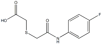 2-({[(4-fluorophenyl)carbamoyl]methyl}sulfanyl)acetic acid Structure