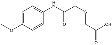 2-({[(4-methoxyphenyl)carbamoyl]methyl}sulfanyl)acetic acid Structure